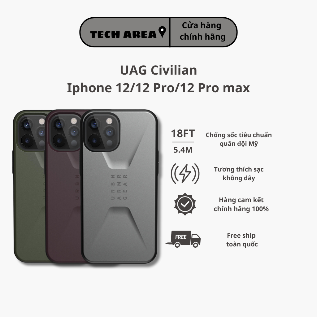 เคส Uag Civilan สําหรับ Iphone 12 / 12pro /12 pro max ของแท้