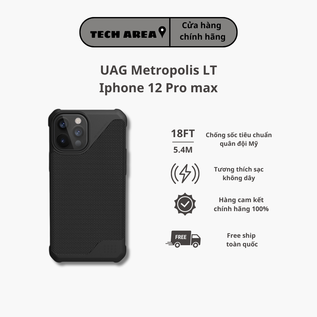 เคส UAG Metropolis LT ของแท้สําหรับ iPhone 12 pro max