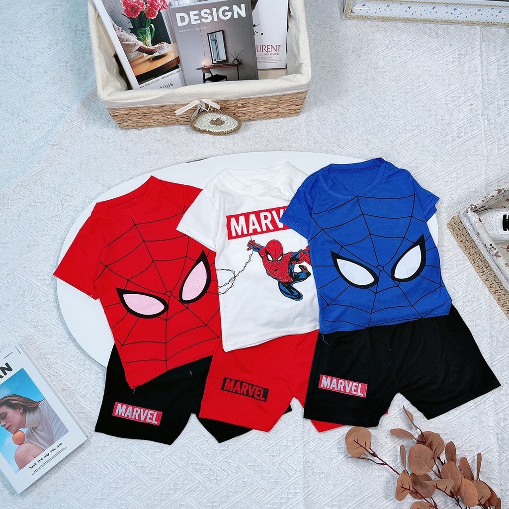 COMBO 3 ชุด OF DIFFERENT COLORS_ 3 ชุด SUPERMAN PRINTED SLEEVES สําหรับ CUTE BOYS ขนาด 7-24KG. การ์ด