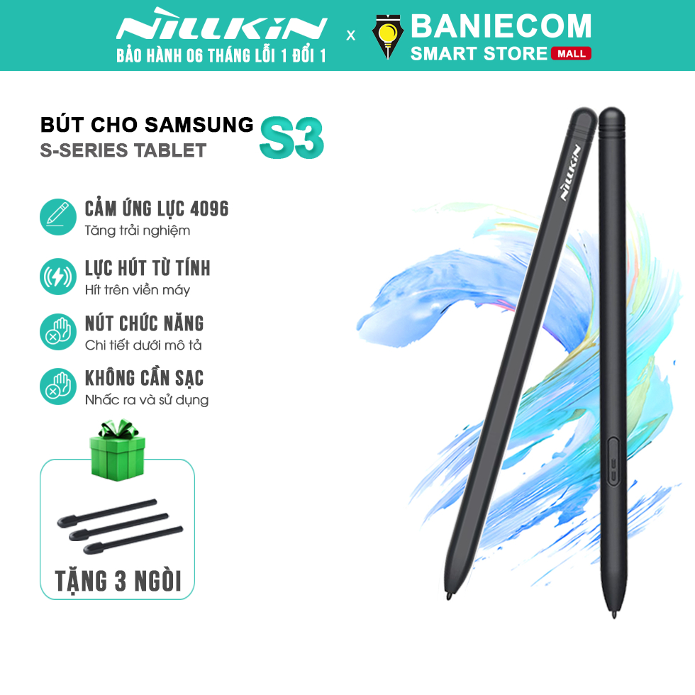 แท็บเล็ตซัมซุง NILLKIN iSketch S3 Stylus สําหรับ SAMSUNG S7 / S8 / S9 และ S-Series