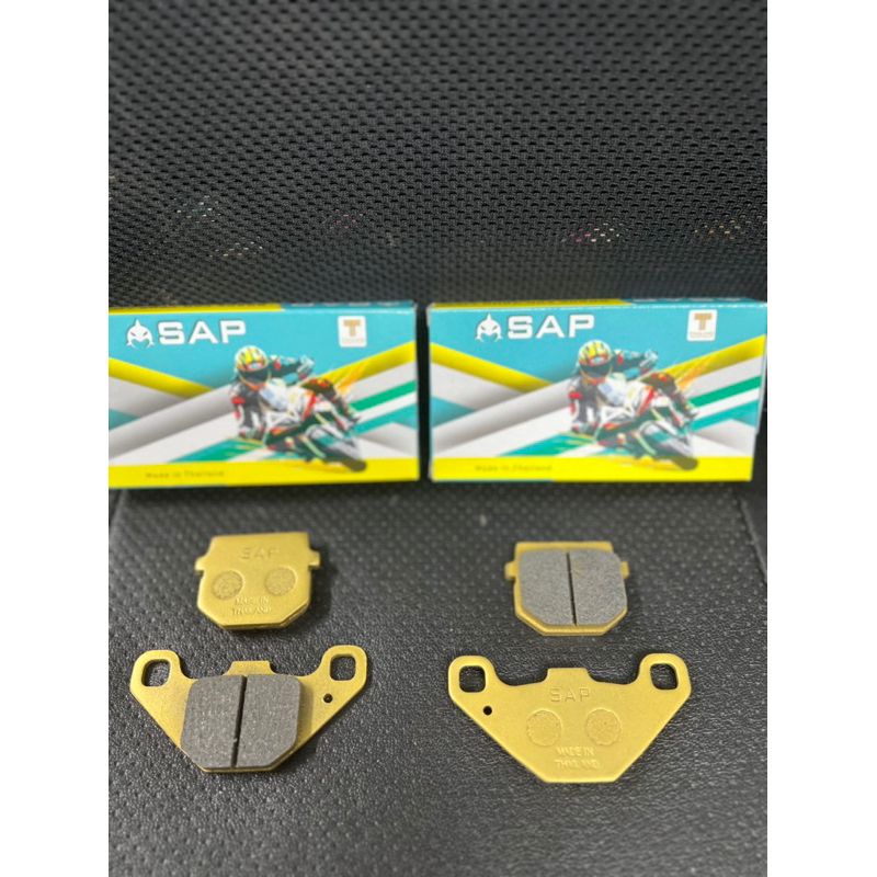 ผ้าเบรคหน้าและหลังรถยนต์ไฟฟ้า Quantum S0,S2,S3 - SAP ยี่ห้อ Made In Thailand