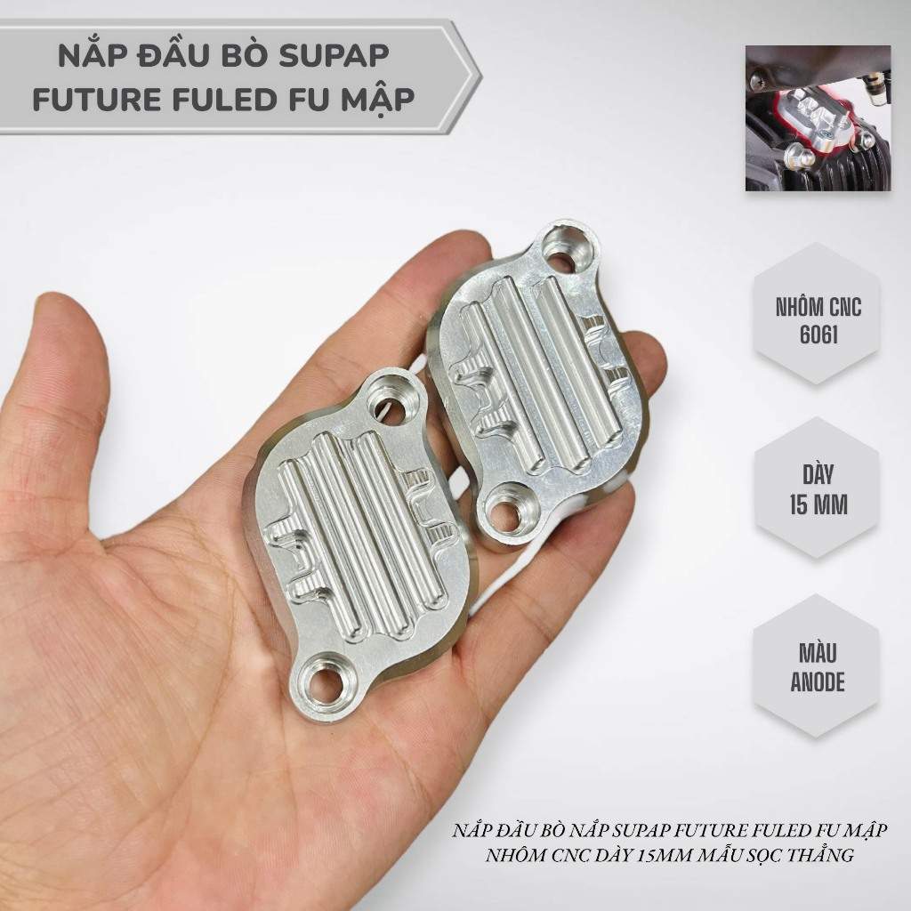 Supap Future Fuled Fuled Future Future ฝาครอบหัววัวอลูมิเนียมหนา 15 มม. ซีเอ็นซี เว้ารูปแบบเส้นตรง