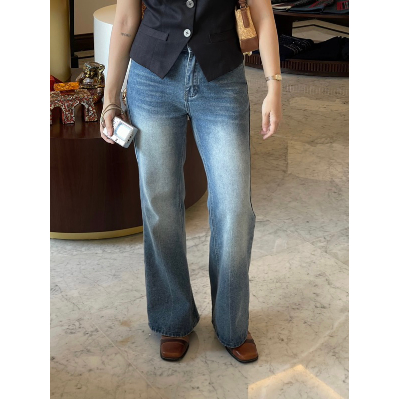 Ischii - วินเทจ Letitia Flare Jean