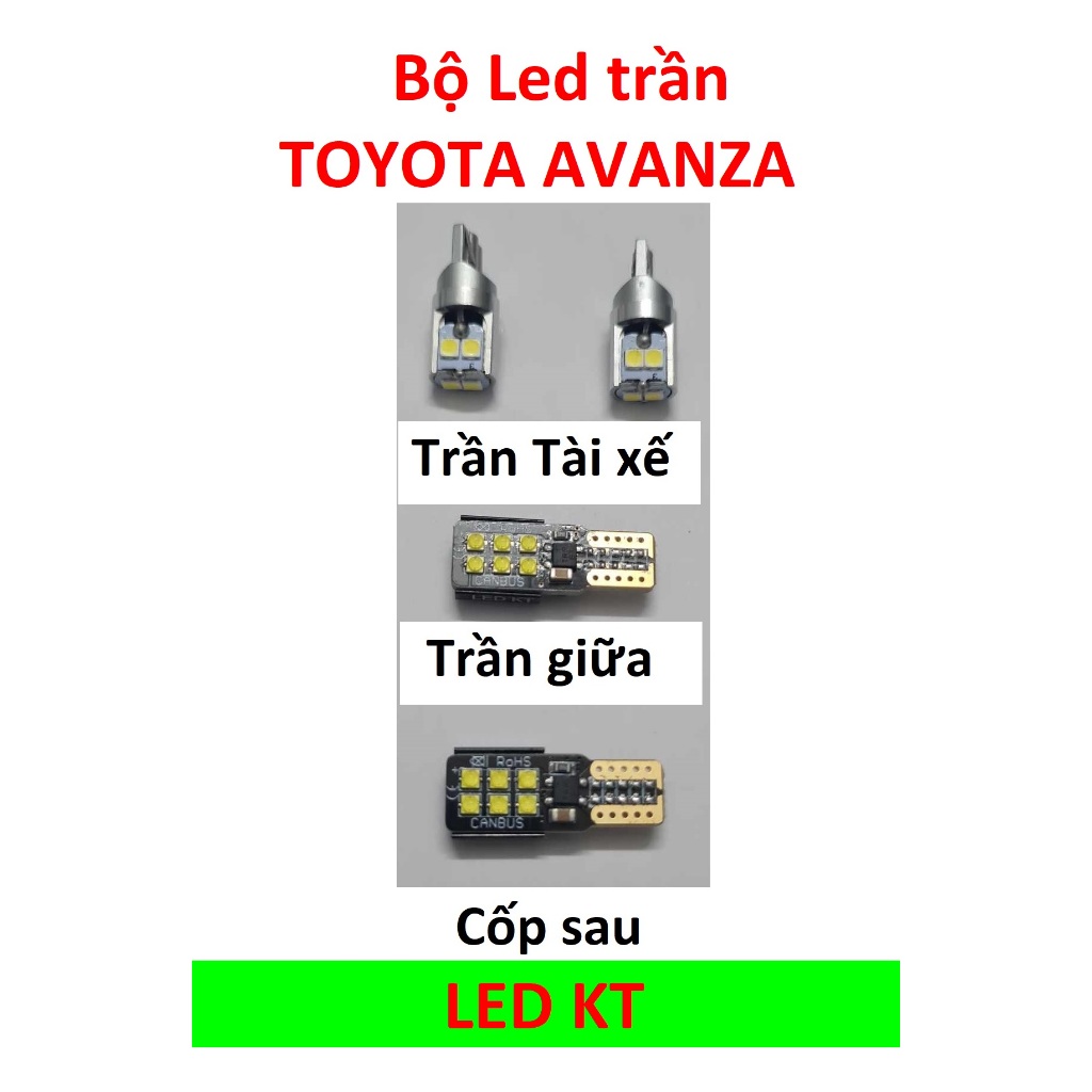 ชุดไฟเพดาน LED สําหรับ Toyota Avanza 2022 2023 2024 LED ภายใน T10 เพดาน LED และไฟท้าย LED Avanza ไฟเ