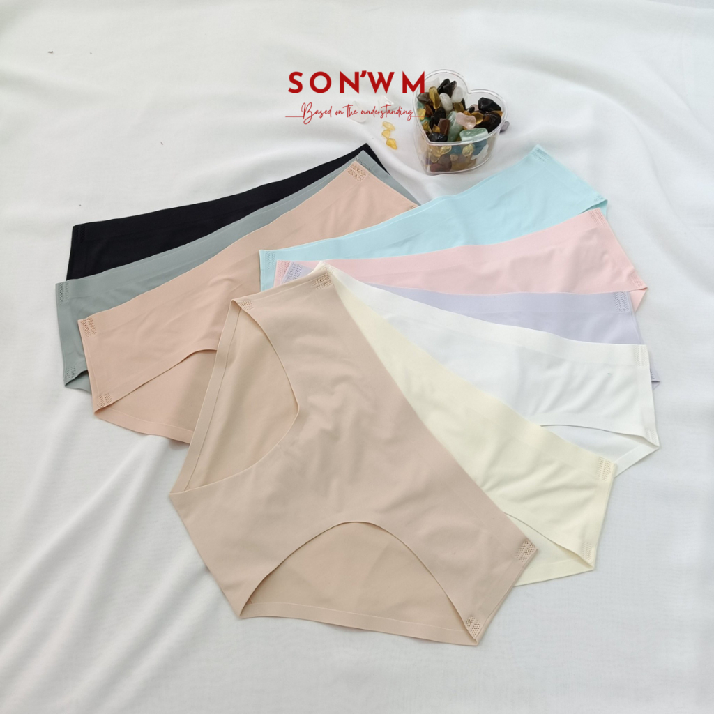[GENUINE] QL002_SONwm กางเกงชั้นในยางเอวต่ําไร้รอยต่อ