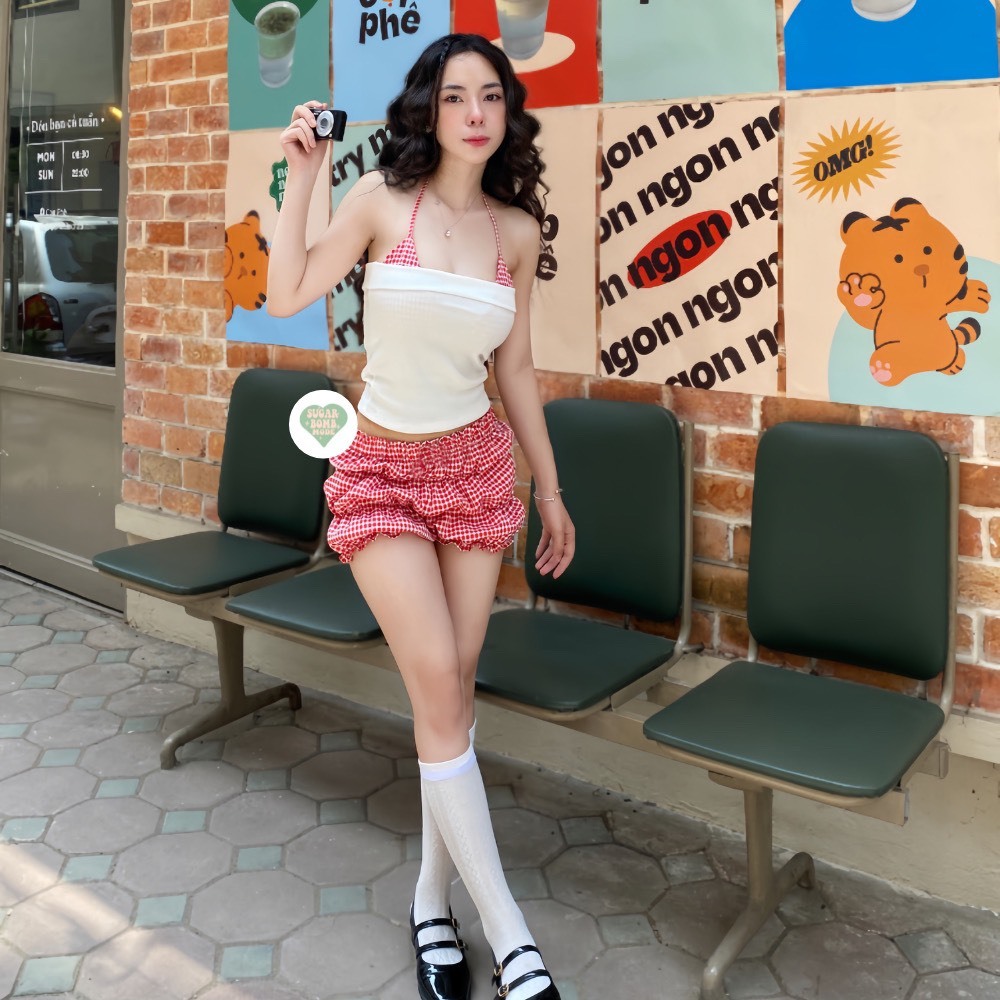 TWENTI Lolita Srug กางเกงขาสั้นสําหรับฤดูร้อน