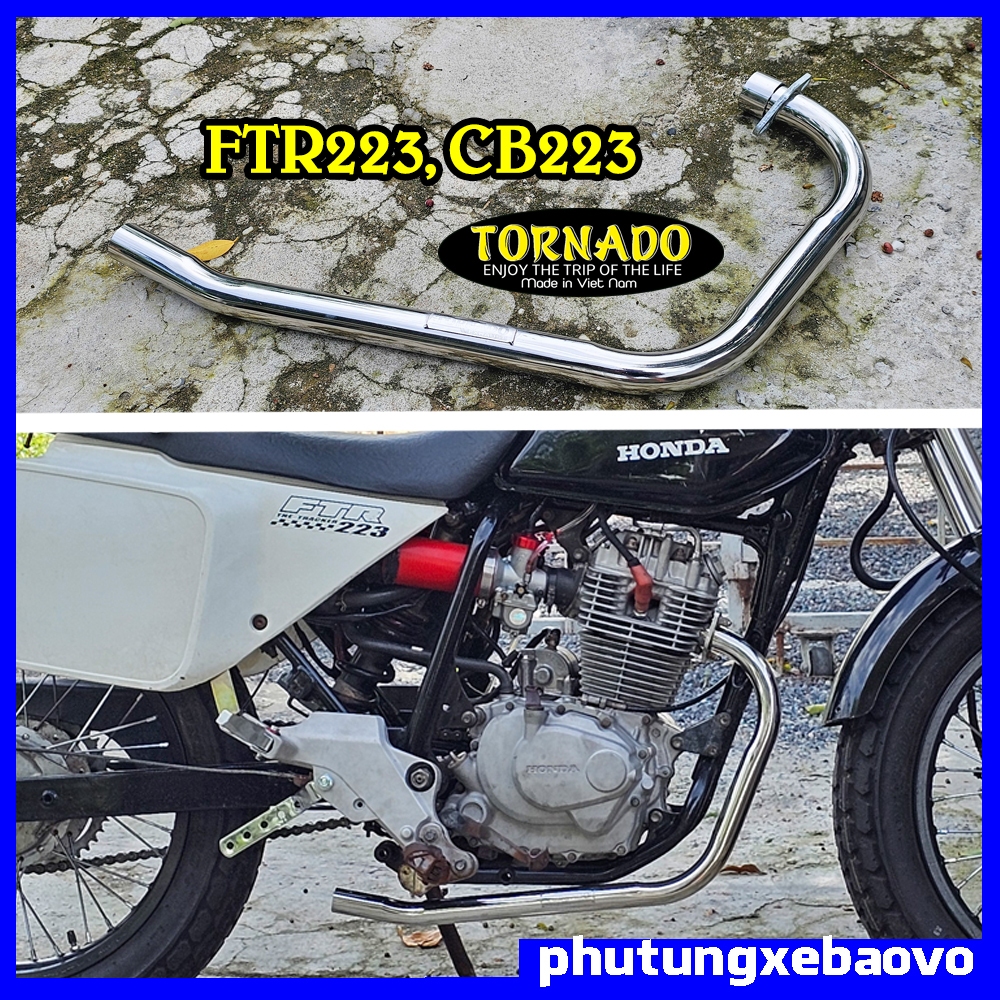 FTR223, Cb223 ท่อร่วมไอเสีย ยี่ห้อ TORNADO (เส้นผ่าศูนย์กลาง 32mm)