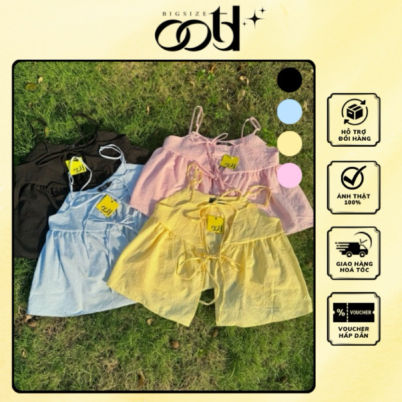 OOTD ขนาดใหญ่ | เบบี้ดอลล์ เสื้อคล้องคอผูกโบว์