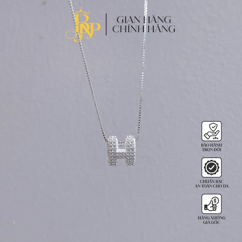 สร้อยคอเงินผู้หญิง BNP ทรง H น่ารัก
