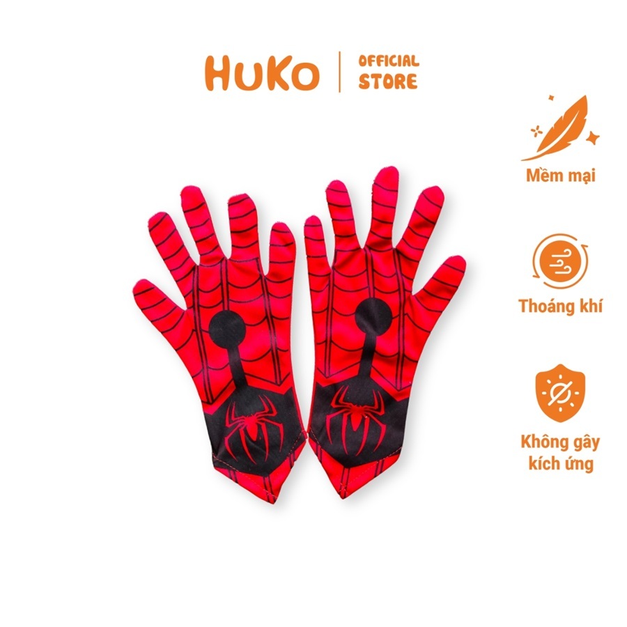 ฮูโกะ HGT01 ถุงมือสไปเดอร์แมนซูเปอร์ฮีโร่สําหรับเด็กผู้ชายอุปกรณ์คอสเพลย์คริสต์มาสและปีใหม่ที่มีความ