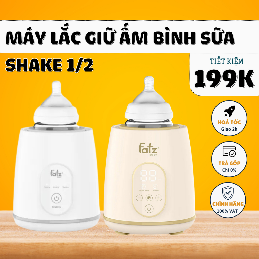 Fatz Baby Shake 1 Shake 2 Smart Baby Bottle Shaker and Warmer