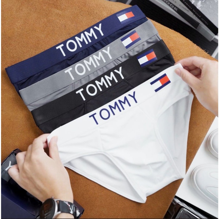 กางเกงชั้นในชายดูดซับเหงื่อยืดหยุ่นเย็น 4 ชิ้น TM01