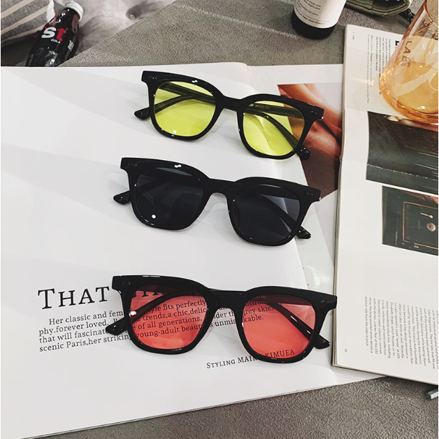 แว่นตาแฟชั่นเกาหลี V-shaped Square Frame Style D44