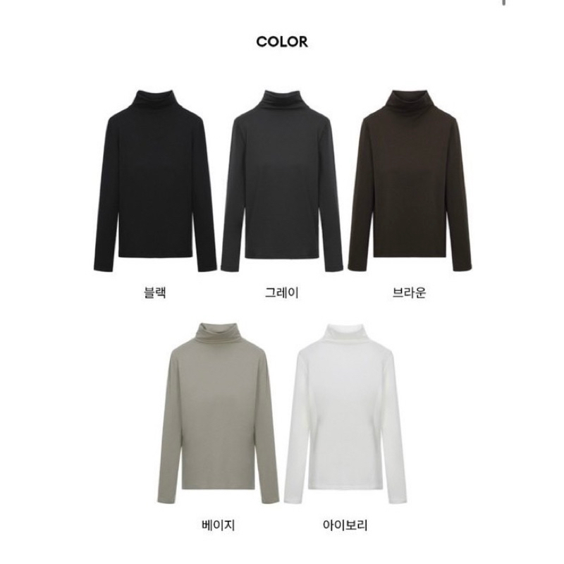 เสื้อยืดคอเต่าความร้อนผลิตในเกาหลี ATG tencel modal