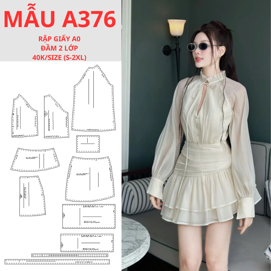 แผ่นกระดาษ A0 DRESS A376