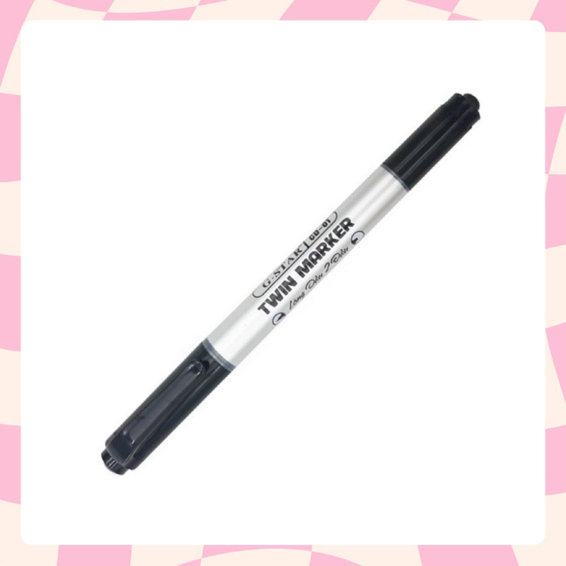 G-Star CD-01 ปากกาแปรงน้ํามันเข็มสองหัว (1 ชิ้น)