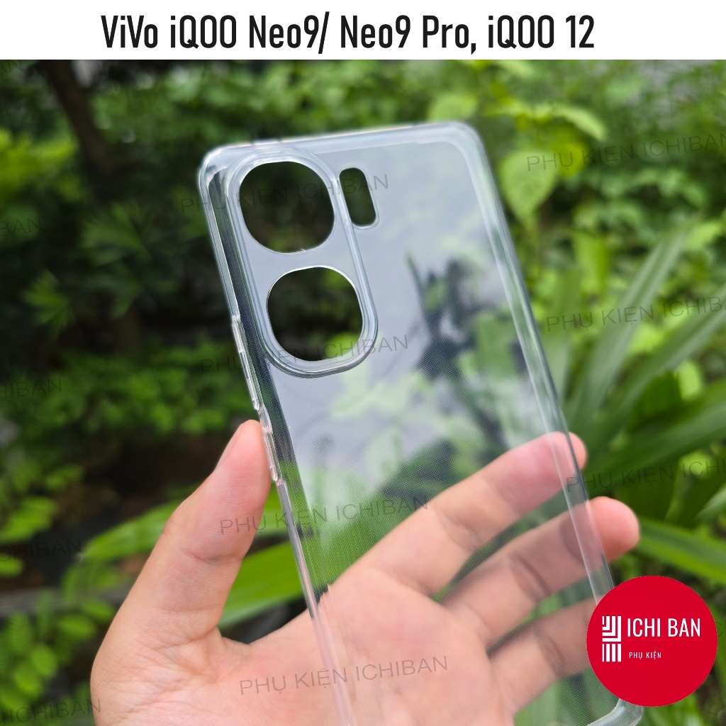 Vivo iQOO Neo9 / Neo9 Pro, iQOO 12, iQOO Z9 Turbo Transparent Flex Case เหมาะกับ Snugly, With Bezel 