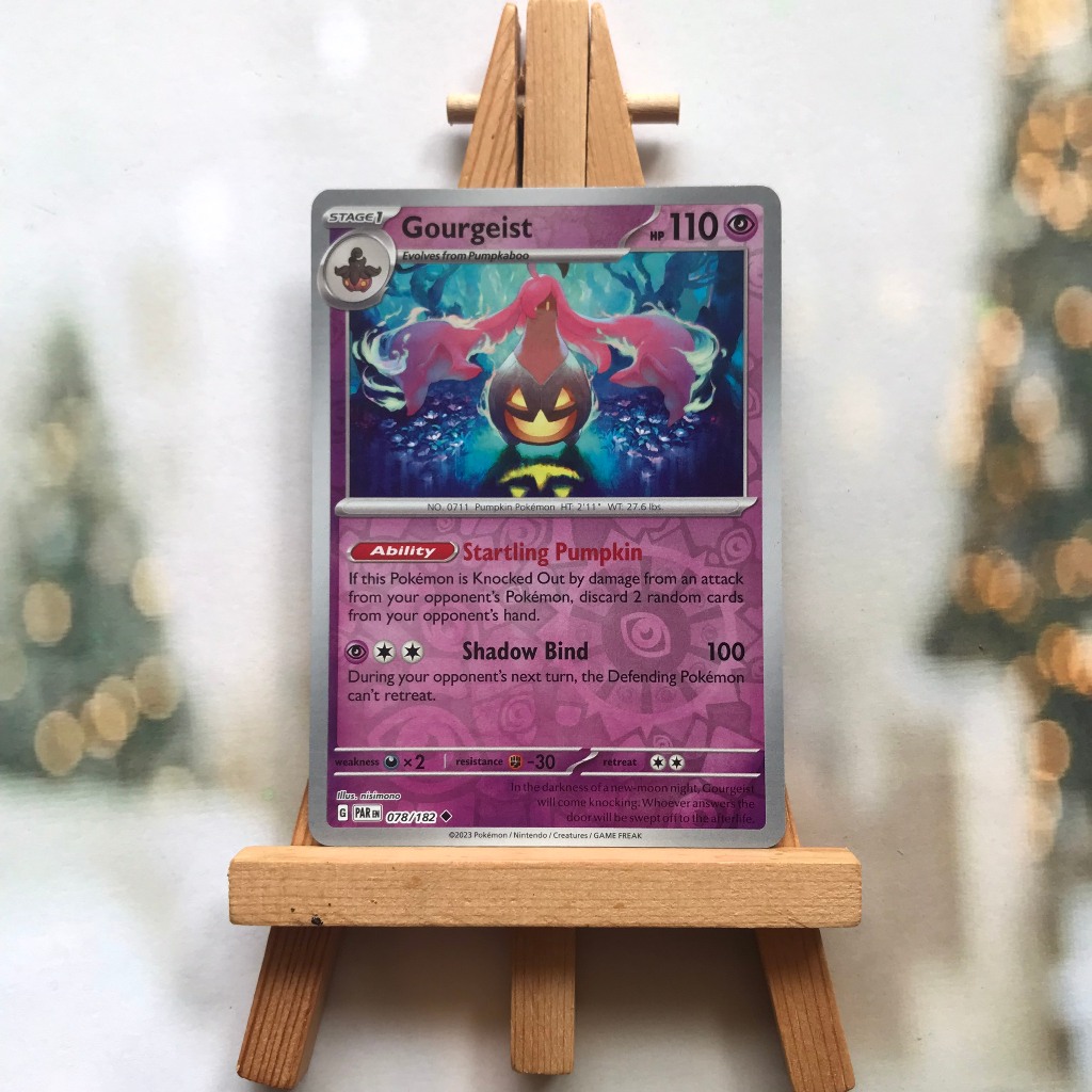 Pokemon Gourgeist Picture Card 078/182 - Uncommon Reverse Holo English Odd Card