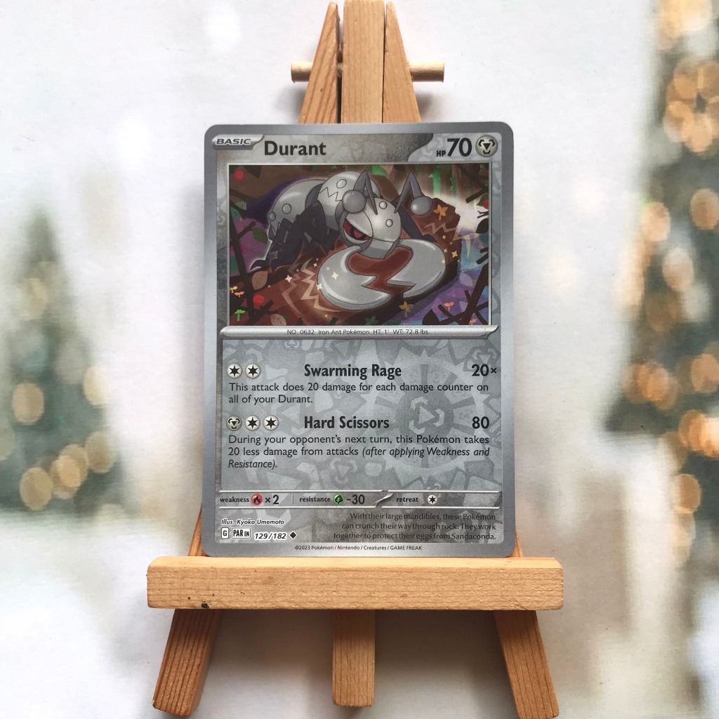 Pokemon Durant 1291/182 Picture Card - Uncommon Reverse Holo English Odd Card