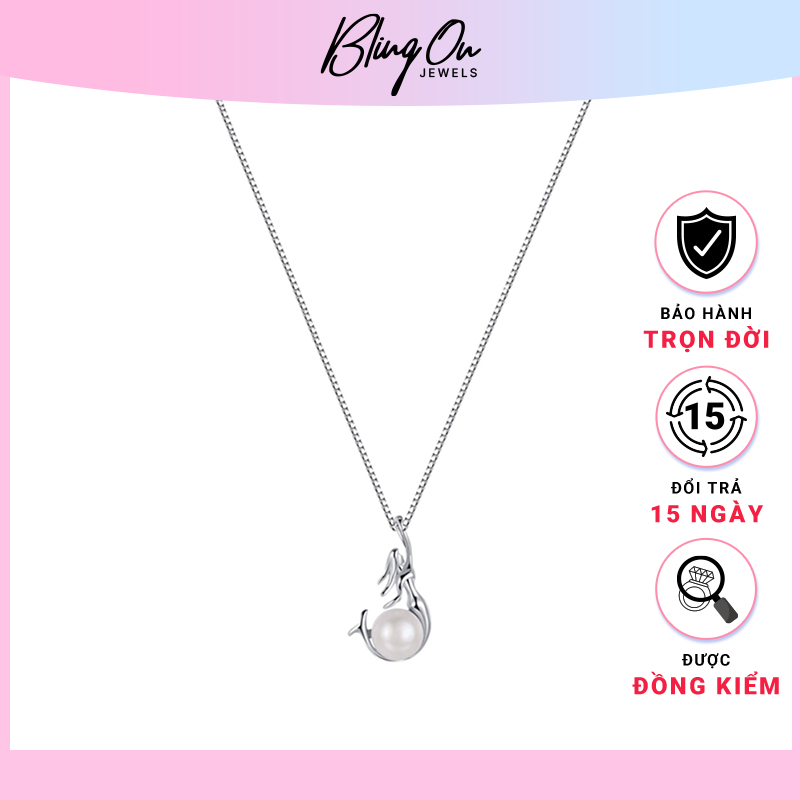 สร้อยคอเงินผู้หญิงน้ําตานางเงือก - เงิน มาตรฐาน 6124