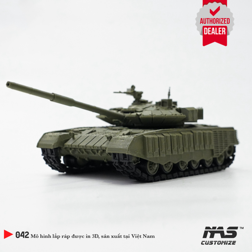 [NAS] โมเดลประกอบถัง T-80 BVM 1/48 โมเดลประกอบทหารของถังรัสเซีย T-80