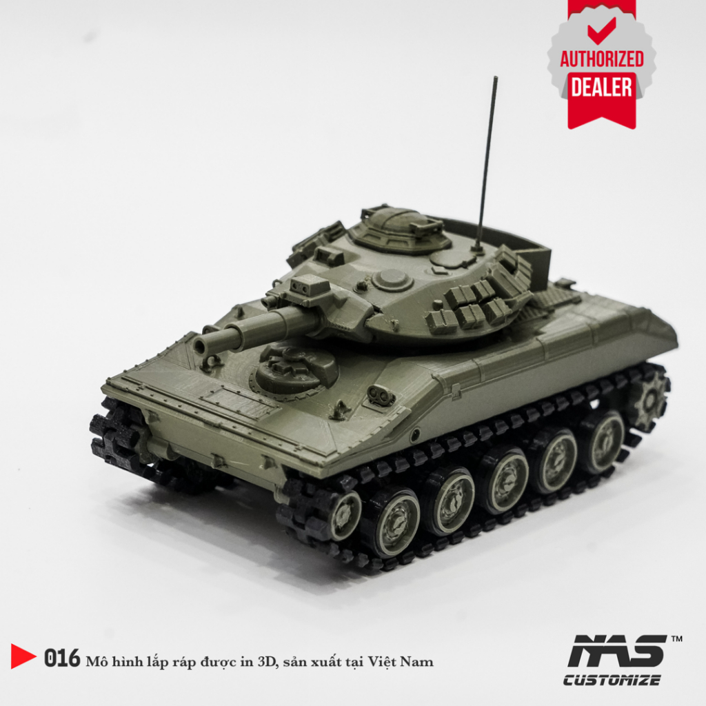 [NAS] รถถังอเมริกัน รุ่น M551 Sheridan 1/48 โมเดลประกอบทหารของถังเชอร์ดัน 1/48 สเกล