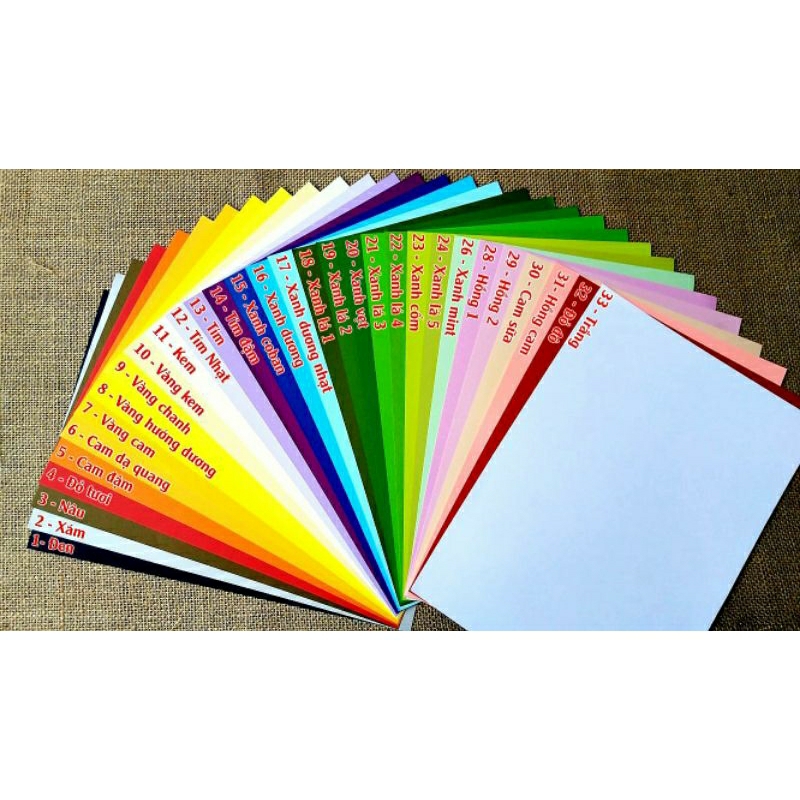 กระดาษอาร์ต A4 (120แกรม-160แกรมแล้วแต่สี)(ชุด 5 แผ่น)