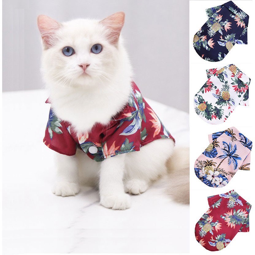 AIWAII PATTERN SHIRT สําหรับสุนัขและแมวน่ารัก/แมว