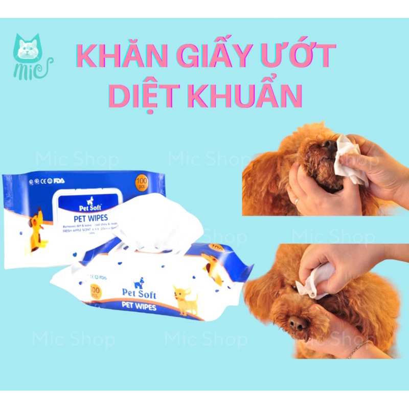 PETS SOFT ANTIBACTERIAL WET TISSUE สําหรับ PETS