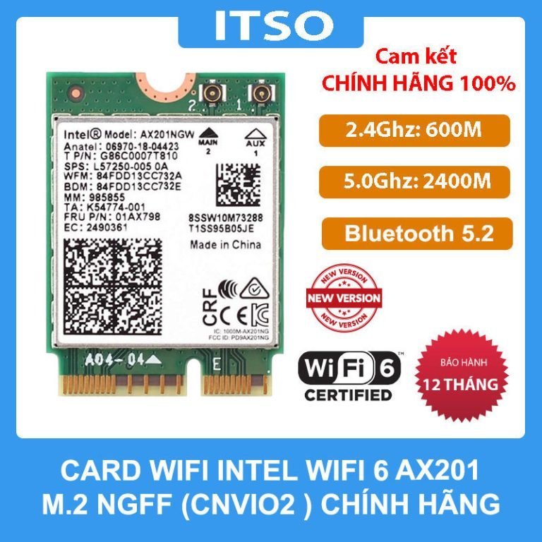 Intel Wi-Fi 6 CARD AX201NGW - สินค้าใหม่ของแท้