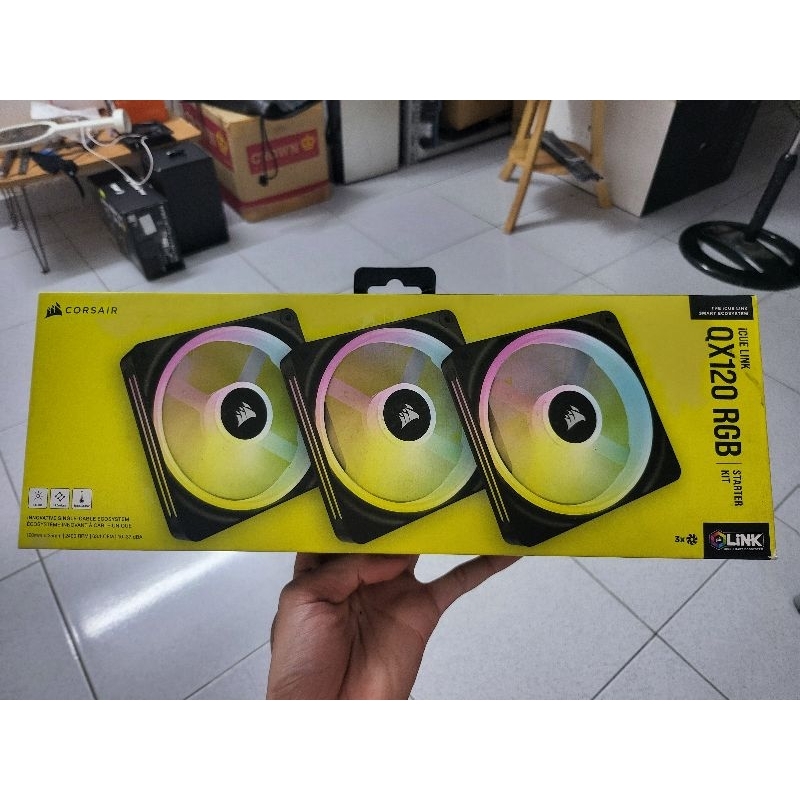Corsair iCUE LINK QX120 RGB 120mm Fan Case Trio