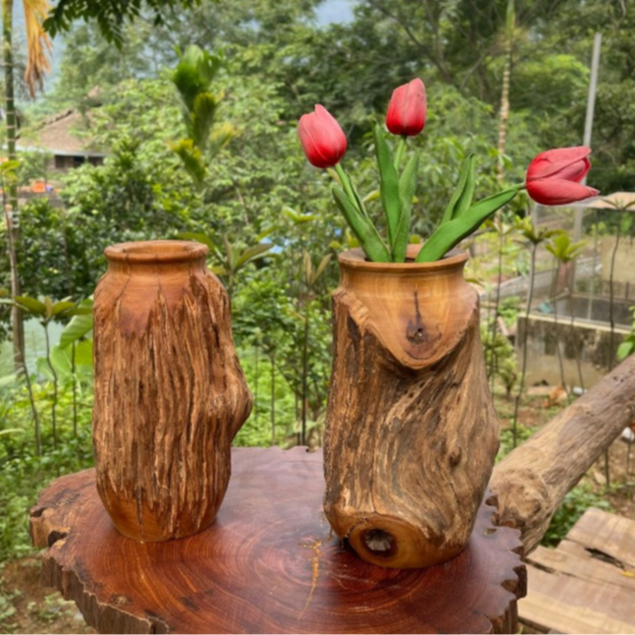 Decore แจกันดอกไม้ไม้ข้าว อุปกรณ์ตกแต่งบ้าน แจกันดอกไม้ไม้ธรรมชาติ Decore Home Stay ร้านอาหาร คาเฟ่ 