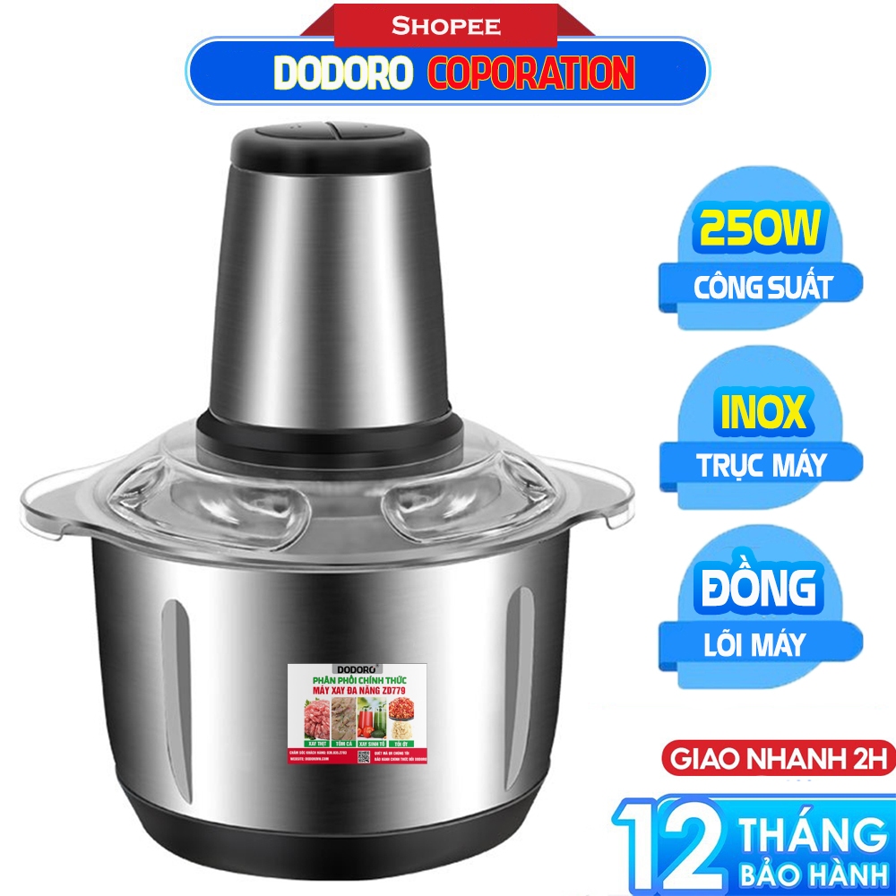 [SUPER CHEAP] FULL SET เครื่องบดเนื้อ เครื่องบดมัลติฟังก์ชั่น ความจุ 250W เพลาสแตนเลส โถสแตนเลส 304 