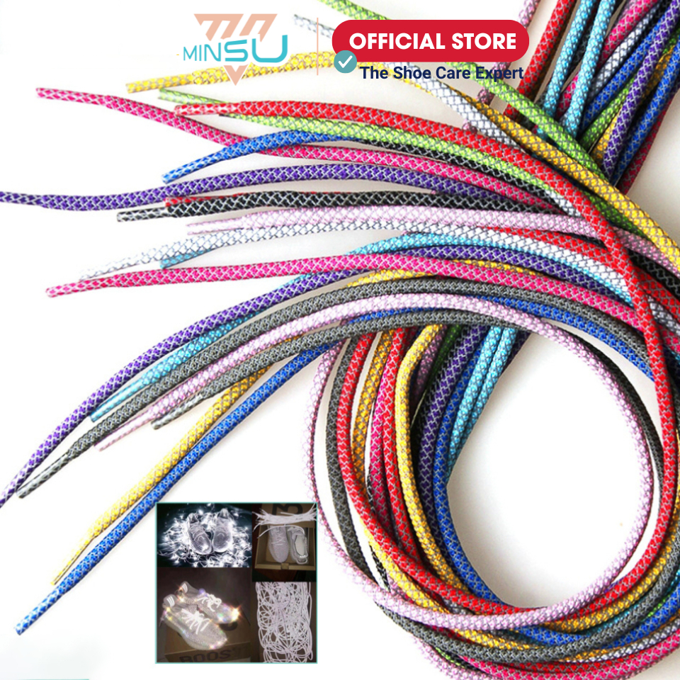 ของแท้ MINSU คุณภาพสูงรอบรองเท้าสะท้อนแสง Laces M9501 สําหรับรอบกีฬารองเท้า Shoelaces สําหรับ yz350,