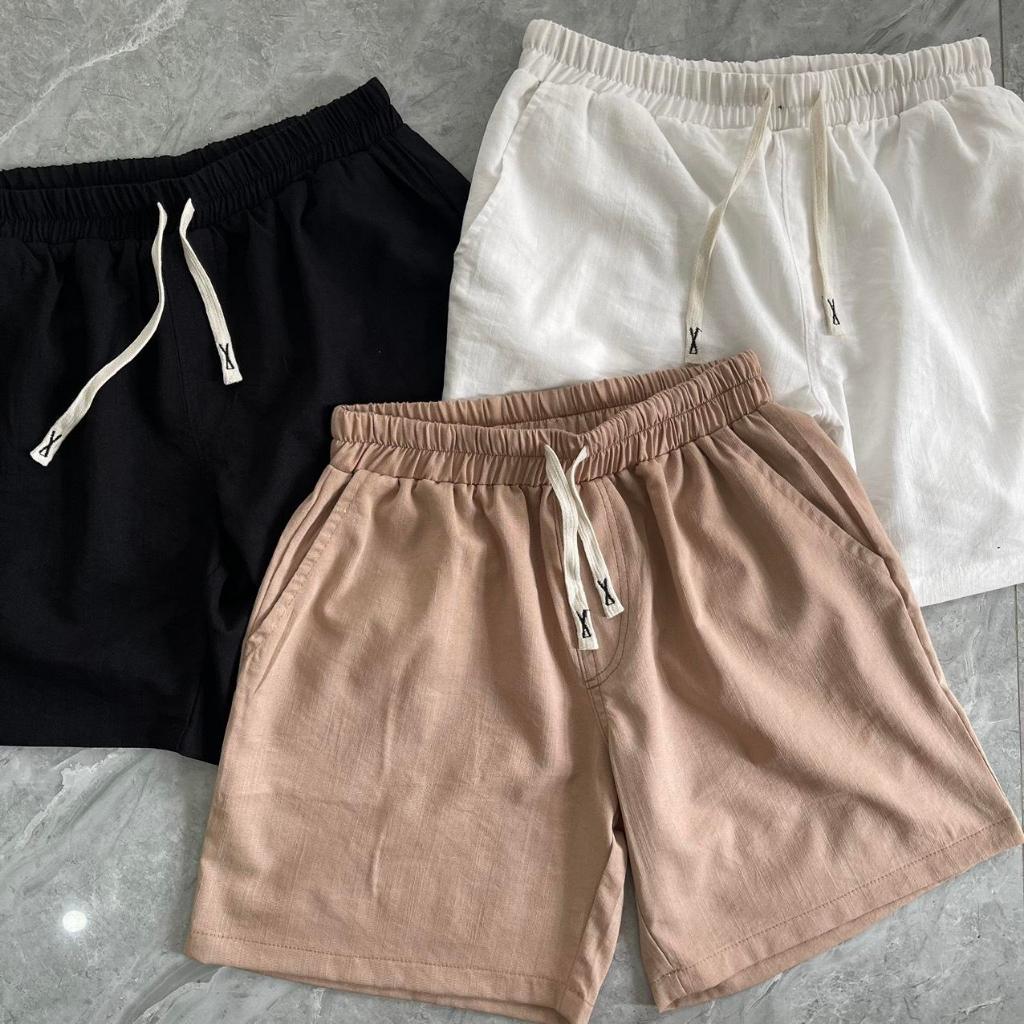 กางเกงขาสั้นผู้ชายเรียบง่าย A01