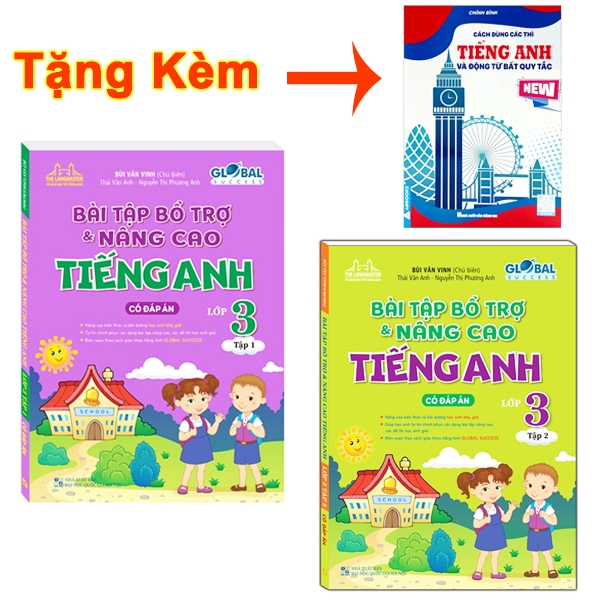 หนังสือ - Combo 2 เล่ม GLOBAL SUCCESS - แบบฝึกหัดเสริมภาษาอังกฤษชั้นประถมศึกษาปีที่ 3 - พร้อมคําตอบ 