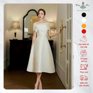 Đầm Xoè Bông Phối Sang Trọng, Váy Xòe Dự Tiệc Trung Niên Cao Cấp Bigsize Tặng Mẹ Mã Xòe X26