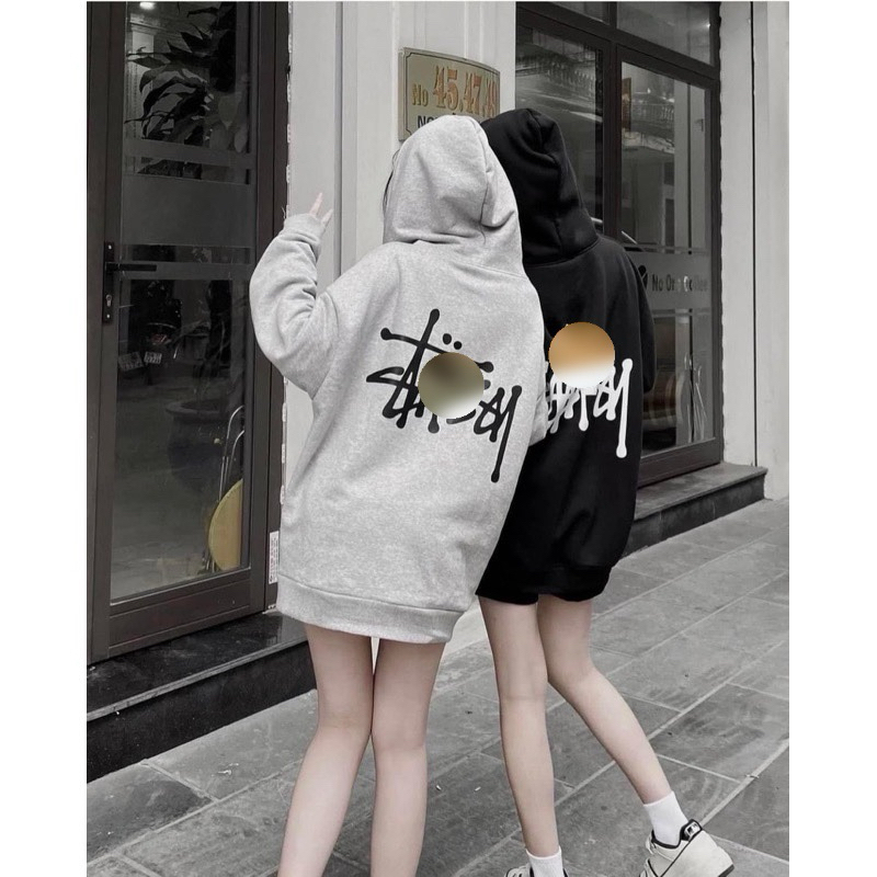 กะรัต2 เสื้อแจ็คเก็ตมีฮู้ดทรงหลวมรูปปูขาผ้าฟลีซ-เสื้อแจ็คเก็ตมีฮู้ดพร้อมแท็กเต็ม