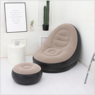 Ghế hơi Tựa Lưng,Ghế Bơm Hơi,sofa hơi Kiểu Dáng Hàn Quốc Bọc Nhung Mềm Mại