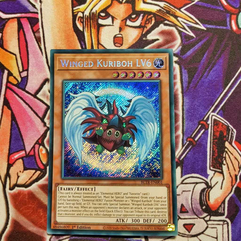 การ์ด Yugioh ของแท้ | Kuriboh LV6 | BLTR ความลับหายาก