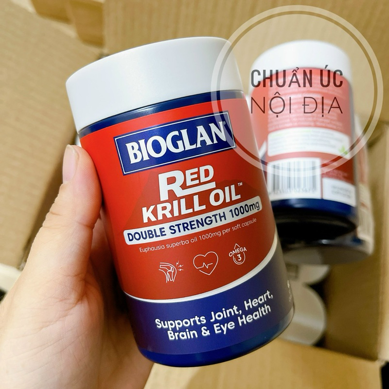 (December 2026) Bioglan Red Krill Oil 1000mg 60 แคปซูล จากออสเตรเลีย