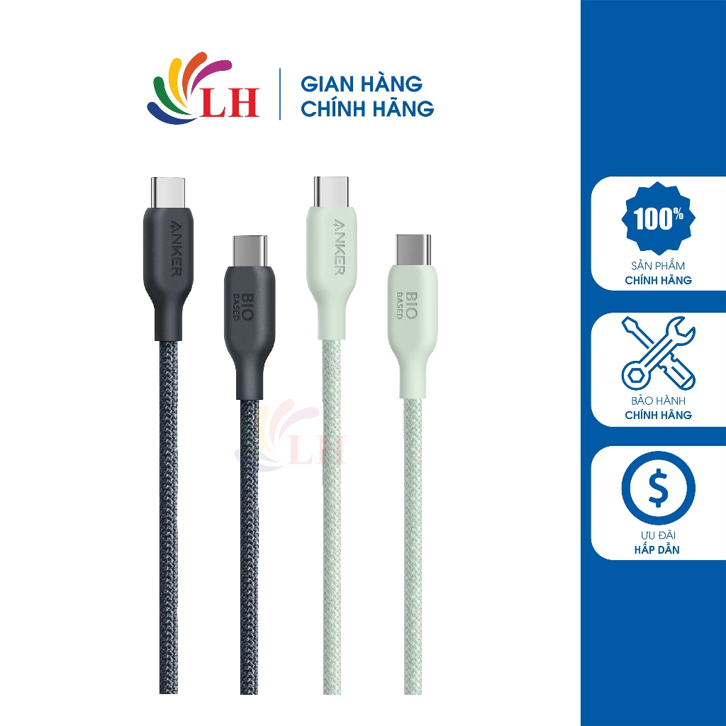 Anker 543 สาย USB Type-C to Type-C 0.9m 240W 0.9m A80E5/ 1.8m A80E6 - สินค้าของแท้