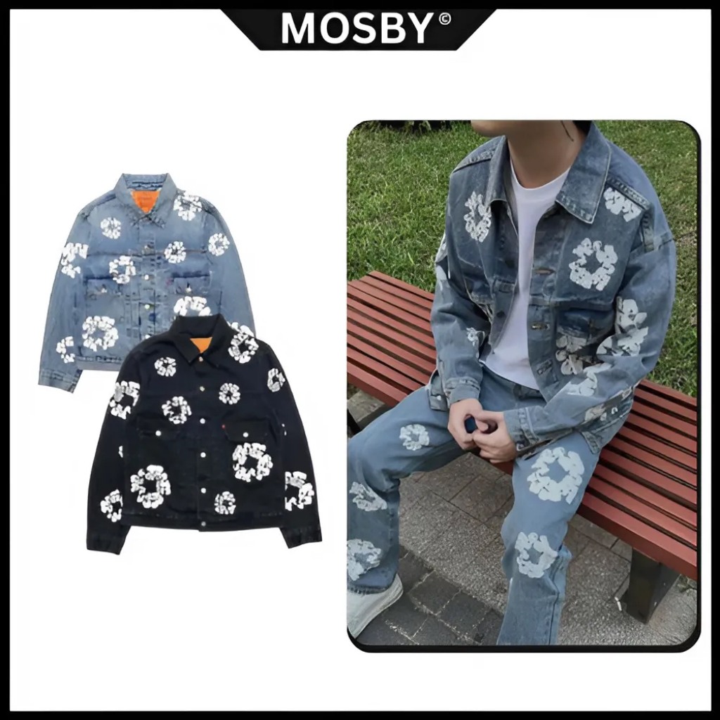[Tears Denim Shirt] - กางเกงยีนส์ผู้ชายแฟชั่น MOSBY unisex