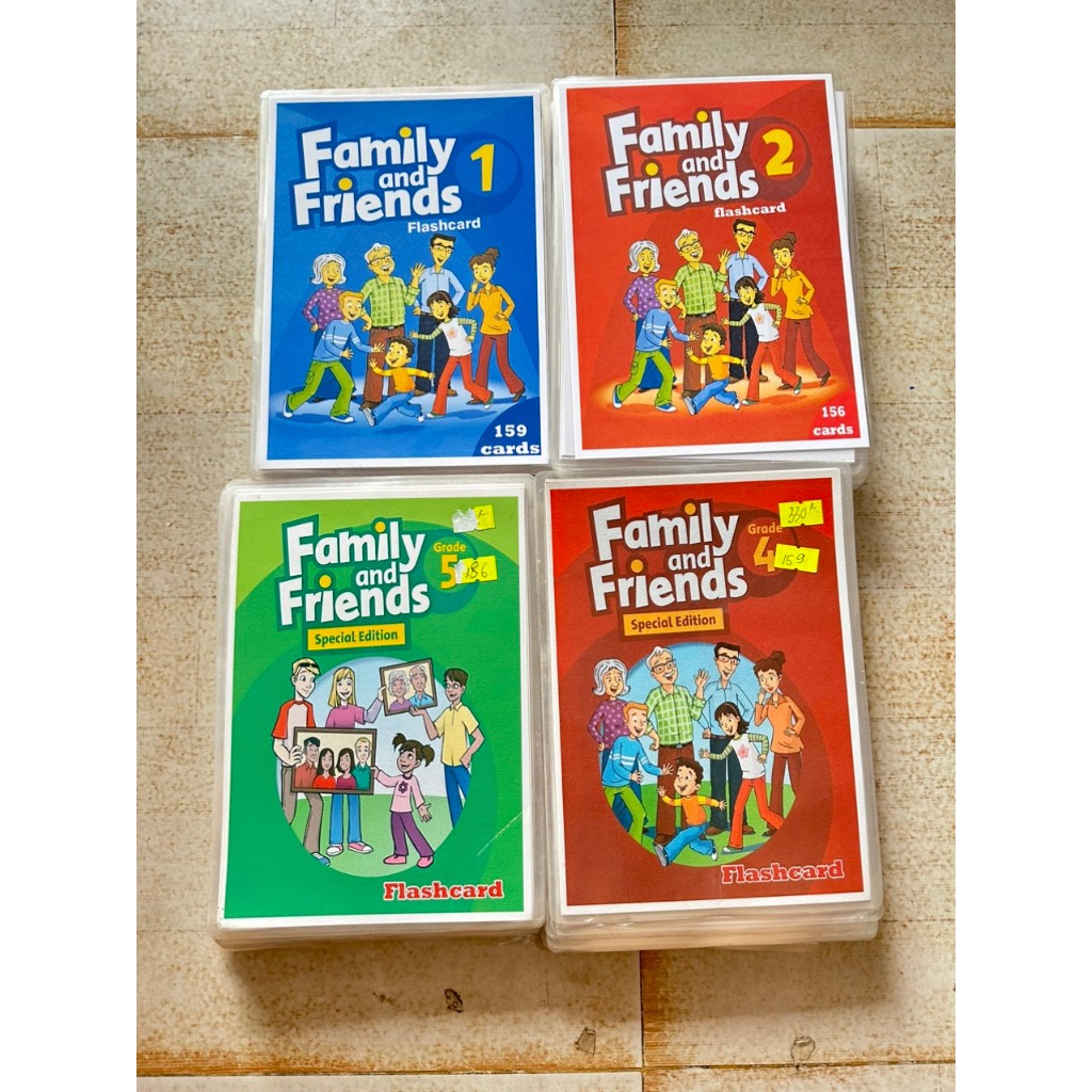แฟลชการ์ดคําศัพท์ภาษาอังกฤษ Family and Friends 1-2-3-4-5