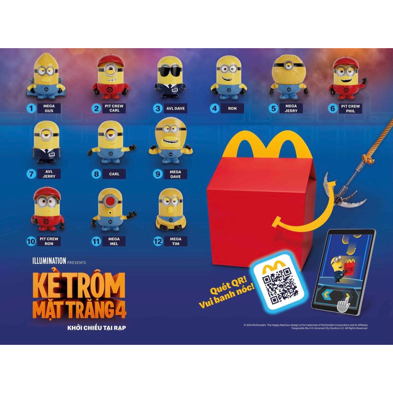 ของเล่นโมเดลฟิกเกอร์มินเนี่ยน - Mc donalds