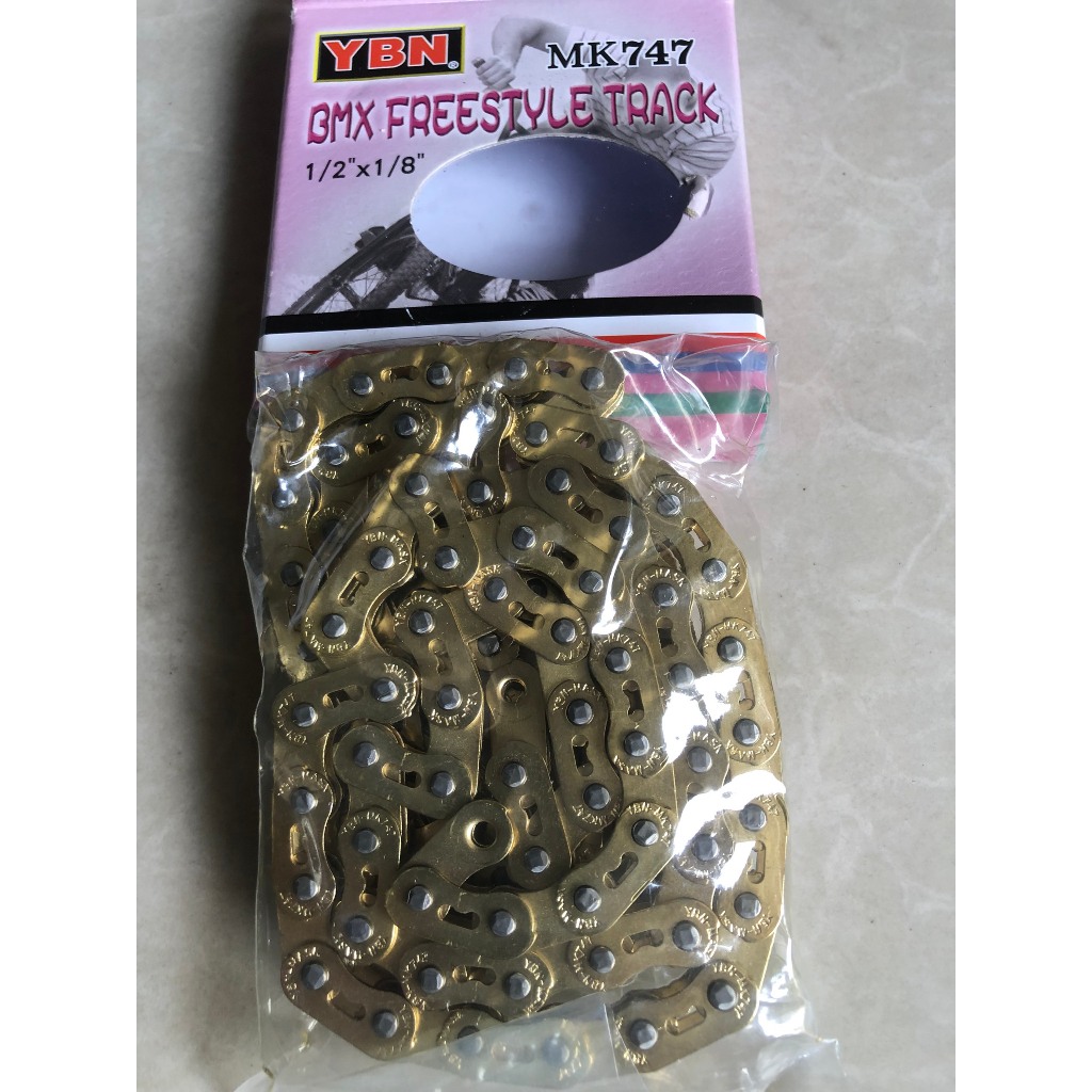 YBN 747 โซ่จักรยาน Super Durable High Strength Pea สําหรับ FIXED GEAR & BMX