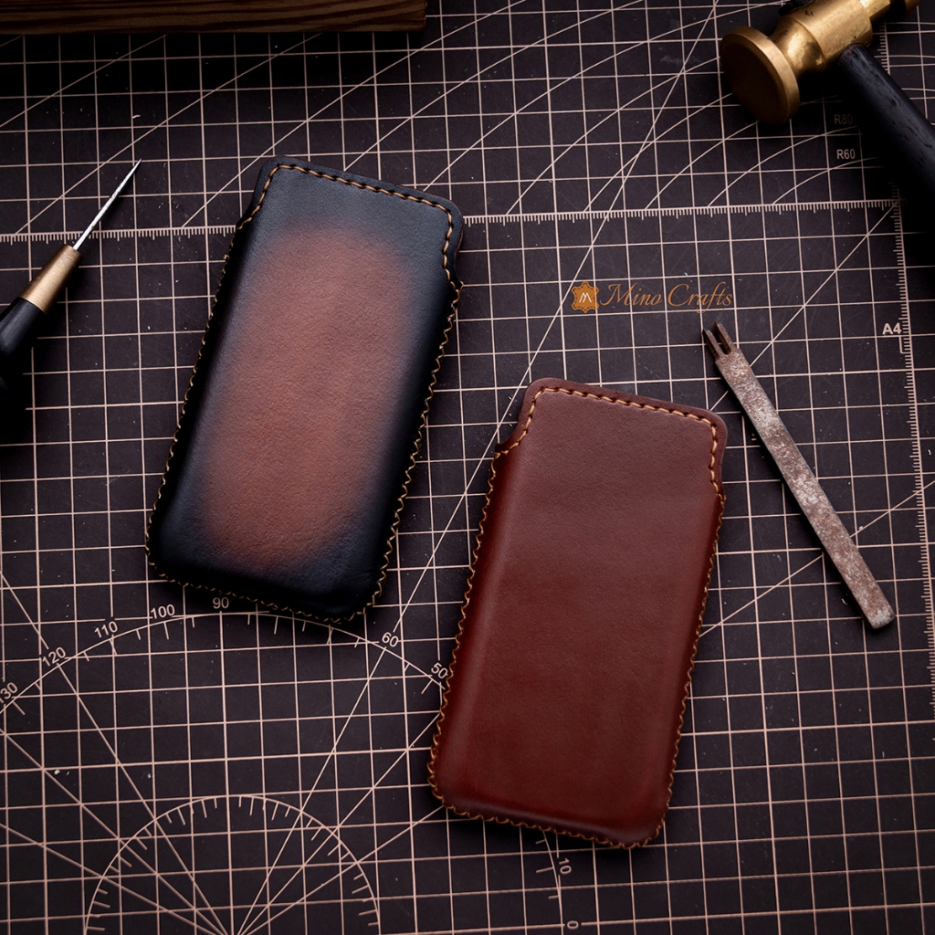 N0KIA E72 Leather Phone Case - Patina Brown สุดหรู