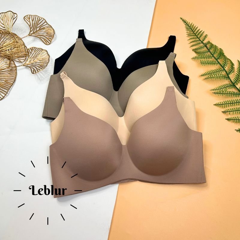 Bigsize cup C Bra Bra ไร้ขอบ Soft Thai Cushionless Rubber Bra Sisterhood 2578, Lebur