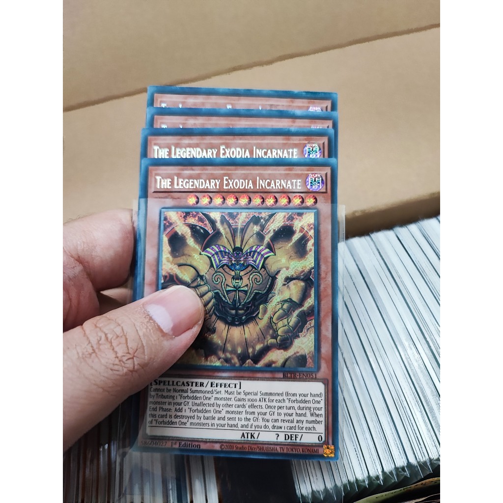 [Yugioh Funny Shop] การ์ด 1 ใบ The Legendary Exodia Incarate - BLTR-EN051 - Secret Rare 1st Edition