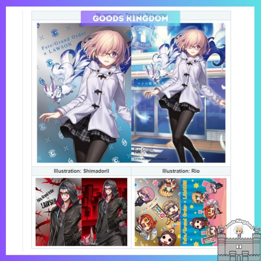 ภาพบุคคล/ Bromide FGO x Lawson 2017 - พร้อมขาตั้ง - Fate Grand - Lawson ของแท้